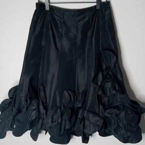 Silk Flower Formal Trumpet Skirt.